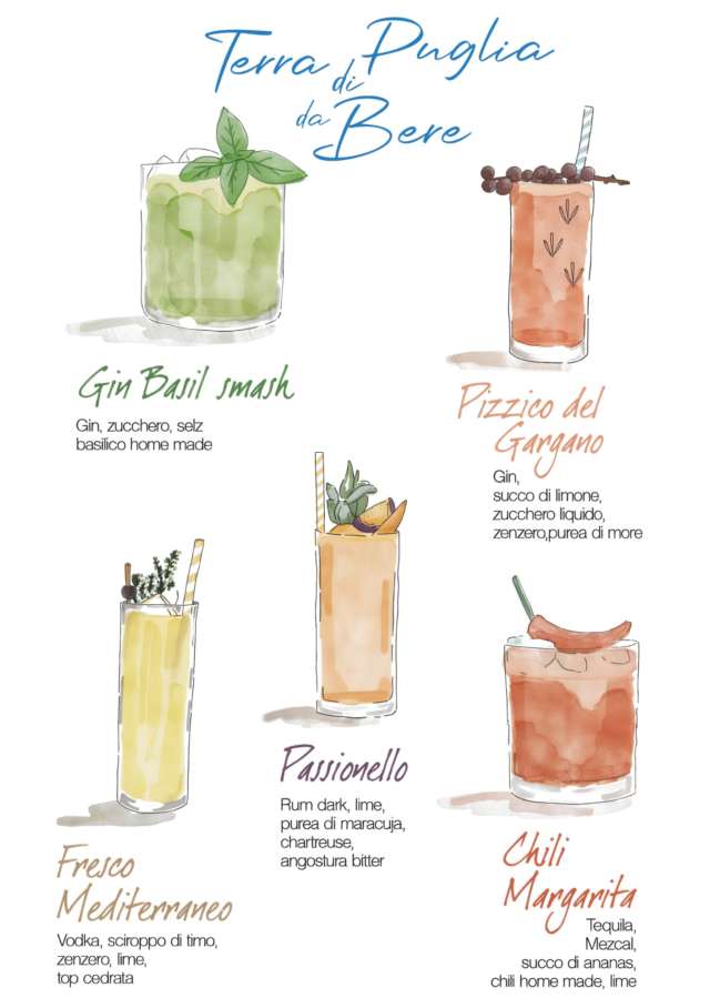 drink list "terra di puglia da bere"